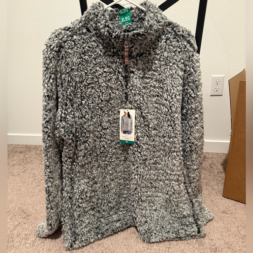 Weatherproof Women's Textured Gray Sweater